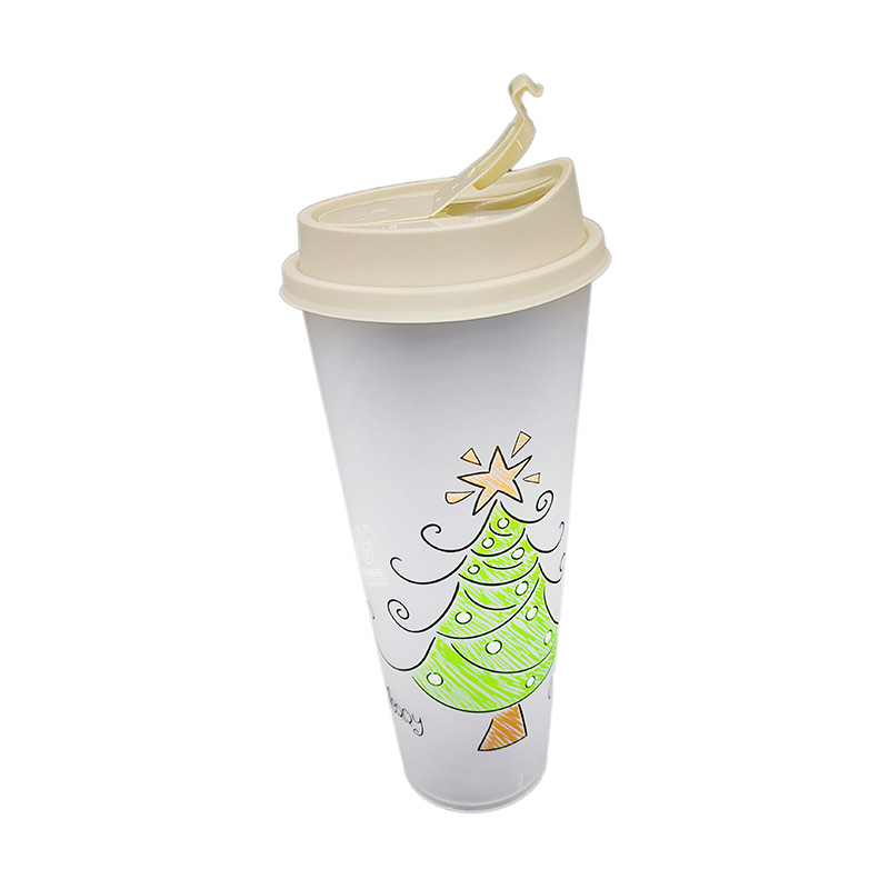 PP Plasitc Juice Cup In Mold Label